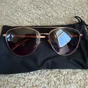 Michael Kors Rose Gold and Black Sunglasses
